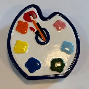 Colorful Ceramic Artist Palette Coin Bank